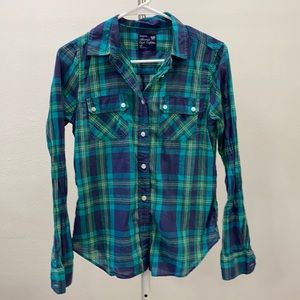 AE Plaid Button Up